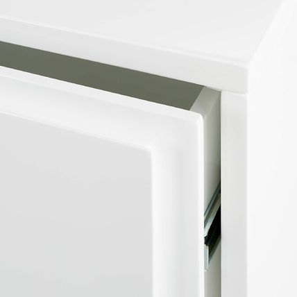 CB2 机・テーブル 《CB2》GALLERY WHITE 2-DRAWER NIGHTSTAND ナイトスタンド(8)