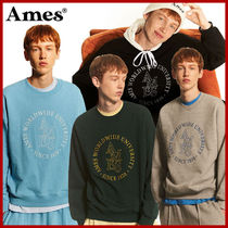 AMES-WORDWIDE★21fw★ AMES ROUND LOGO SWEATSHIRTS 4カラー