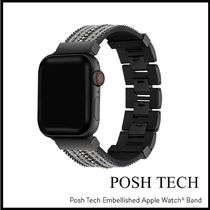 The Posh Tech★ビーズの装飾がお洒落なAPPLE WATCH STRAP black