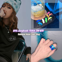 ★Pasion★BTS 着用 Rainbow Neon Color Ring