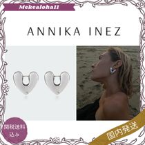 Annika Inez☆Heart シルバーハートフープピアス ラージ