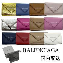 BALENCIAGA☆PAPIER ミニウォレット 3つ折り レザー☆送込