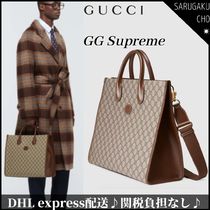 最新★GUCCI GGスプリーム ミディアム トート