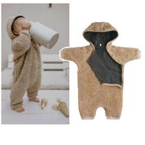 １点限り♪ORGANIC ZOO☆TEDDY DOUBLE LAYER ONESIE 6M-12M