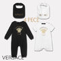 VERSACE ベビーロンパース・カバーオール Versaceヴェルサーチェ★メドゥーサ柄 4Pギフトセット★0M-18M