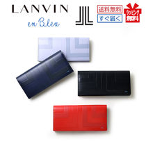 ランバンオンブルー 財布 かぶせ 長財布 レザー 折り財布 lanvin