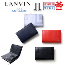 ランバンオンブルー 財布 ラウンド ミニ財布 レザー lanvin 革