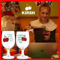 ☆人気☆【KIRSH】☆DOODLE CHERRY CHRISTMAS WINE GLAS.S KA☆