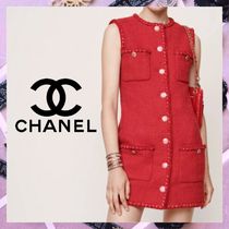 【新作★すぐ届く！】 CHANEL ミニドレス ワンピース 赤 関税込