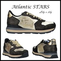 Atlantic STARS ◆スニーカー メタリックブラック ゴールド◆