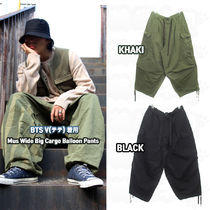 ★Menspanda★ BTS V 着用 Mus Wide Big Cargo Balloon Pants