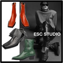 ☆送料・関税込☆ESC STUDIO★牛革ミドルブー.ツ★関税込★