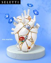 国内発| SELETTI  Love in Bloom Kintsugi ハート型ベース 花瓶