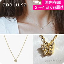 ana luisa ◆ パヴェ蝶々ネックレス／14Kゴールド＊SOURYAZ