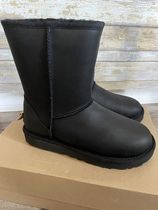 送料込【UGG】ムートンブーツ CLASSIC SHORT レザー　防水