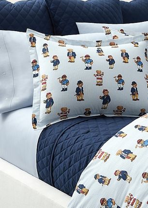 RALPH LAUREN HOME ベッドカバー・布団カバー・寝具 【ラルフローレン】 Poloベア ストライプ シーツセット クイーン(6)