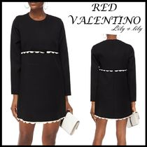 RED VALENTINO ◆チスカラップ クレープ ミニワンピース◆