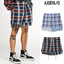 【AJO AJOBYAJO】22SS★ Check Mixed Shorts