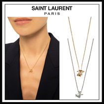 【2colors】Saint Laurent ロゴチャーム ネックレス