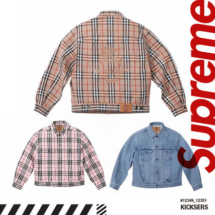 Supreme デニムジャケット Supreme Burberry シュプリーム バーバリー デニム ジャケット