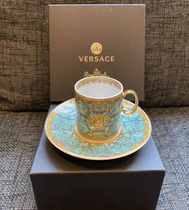 VERSACE マグカップ・ティーカップ 国内即納★VERSACEスカラデルパラッツォヴェルデカップ&ソーサー