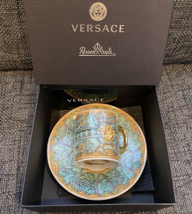 VERSACE マグカップ・ティーカップ 国内即納★VERSACEスカラデルパラッツォヴェルデカップ&ソーサー(2)