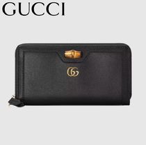 GUCCI グッチ ダイアナ バンブー ラウンドジップ 長財布