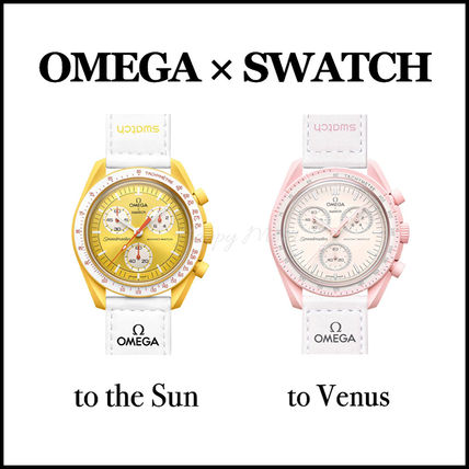 OMEGA アナログ時計 OMEGA×SWATCH☆注目コラボ Bioceramic Moonswatch Mission