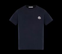 MONCLER2022春夏新作キッズ ロゴ付クルーネックTシャツ 4A/5A/6A