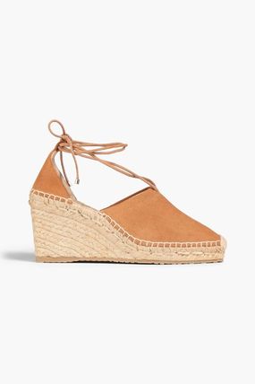 Jimmy Choo サンダル・ミュール Dulcet 90 Espadllile レザー&スエード ウェッジエスパドリーユ(5)