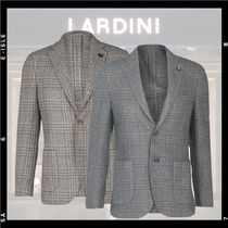 【LARDINI】ウールグレンチェックジャケット