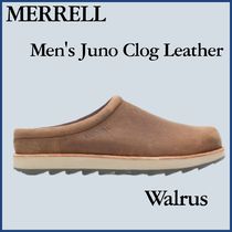 MERRELL メンズジュノクロッグレザースリッポン