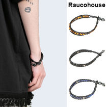 【Raucohouse】Leather gem stone bracelet