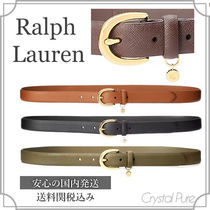 ◇◆Ralph Lauren◆◇ ロゴチャーム付き 革製ベルト 送関込