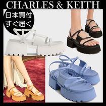 【すぐ届く】CHARLES & KEITH ナディン ストラップ サンダル