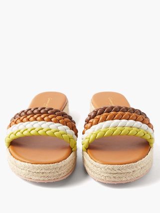 Gianvito Rossi サンダル・ミュール Espadrille マーベラ レザーブレード エスパドリーユサンダル(5)