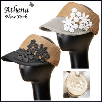 すぐ届く☆Athena New York Bianca ビアンカ 花柄刺繍キャップ