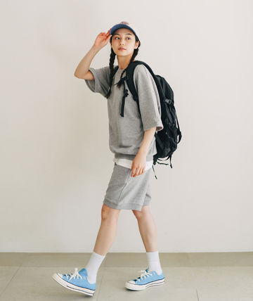 Jemut ショートパンツ JEMUT BAY WIDE SHORT SWEATPANTS MU4694(2)