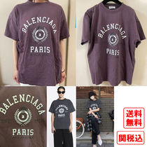 関税・送料込 Balenciaga college 1917のカレッジロゴ Tシャツ