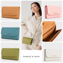 ★CHARLES&KEITH☆Magnetic Front Flap Long Wallet/送料込