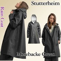 Stutterheim 女性用Mosebackeグリーンレインコート