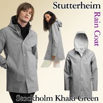 Stutterheim 男女共用Stockholm カーキグリーンレインコート