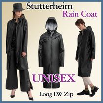 Stutterheim ストックホルムロングジップブラックLWレインコート