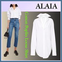 ALAIA コットンポプリンルーズシャツ