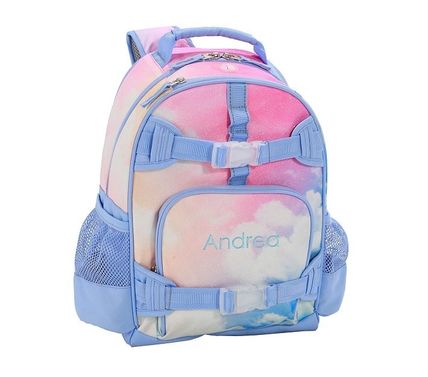 Pottery Barn 子供用リュック・バックパック ★Pottery Barn★Rainbow Clouds  Backpack Small 名前付け可