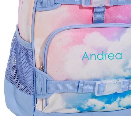 Pottery Barn 子供用リュック・バックパック ★Pottery Barn★Rainbow Clouds  Backpack Small 名前付け可(3)