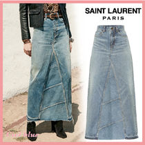 手元に在庫あり♡SAINT LAURENT デニム5ポケットスカート