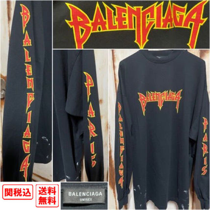 BALENCIAGA Tシャツ・カットソー 関税・送料込 BALENCIAGA Metallica ロンT