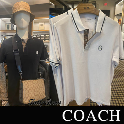 Coach ポロシャツ 【COACH】ポロ ウィズ シグネチャー 在庫確認ください C9513