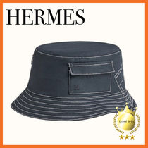 【貴重】HERMES (エルメス) ■ Elvis ポケット バケット ハット